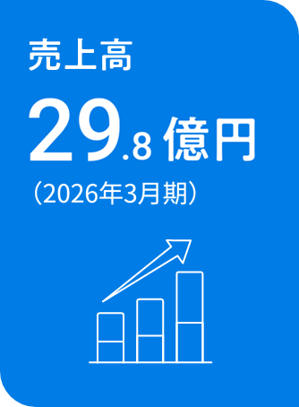 売上高29.8億円（2026年3月期）